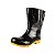 Bota De Pvc Tipo Galocha Sete Leguas Preto Sola Amarela Crival Cano Médio - Imagem 4