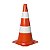 CONE RIGIDO DE SINALIZAÇÃO LARANJA E BRANCO PLASTCOR - Imagem 5