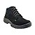Bota Botina De Segurança Amarrar Nobuck Preto Com Bico Pvc - Imagem 5