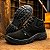 Bota Botina De Segurança Amarrar Nobuck Preto Com Bico Pvc - Imagem 3