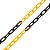 KIT PEDESTAL 90CM E CORRENTE ZEBRADA PRETA AMARELA 6MTS - Imagem 5