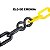 KIT PEDESTAL 90CM E CORRENTE ZEBRADA PRETA AMARELA 6MTS - Imagem 4