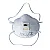RESPIRADOR PFF2 COM VALVULA CONCHA 3M BRANCO CA5657 - Imagem 2