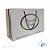 Sacola de Papel Personalizadas Branco  Alças Cordão de Nylon tamanho 18X30X08cm kit com 10 unidades - Imagem 1