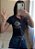 Camiseta blusa preta feminina personalizada com a sua arte - Imagem 4