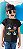 Camiseta blusa preta Infantil bandas Kiss Kids - Imagem 4