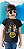 Camiseta blusa preta Infantil bandas guns in roses Kids - Imagem 4