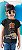 Camiseta blusa preta Infantil bandas queen Kids - Imagem 3