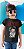 Camiseta blusa preta Infantil bandas elvis Kids - Imagem 3