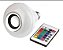 Lampada Musical Caixa Som Bluetooth Led Rgb Com Controle - Imagem 2