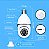 Camera Seguranca Wifi Ip Sem Fio 360 Com Encaixe Lampada Bocal Rosca App Yoosee Ptz - Imagem 3