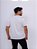 Camiseta Lisa Básica Masculina 100% Poliéster Branca - Imagem 2