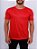 Camiseta Lisa Básica Masculina 100% Poliéster Vermelha - Imagem 3