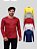Kit 5 Camiseta Manga Longa 100% Poliéster Cores Sortidas - Imagem 1