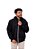 Jaqueta Neoprene Masculina Forrada com Capuz Preto - Imagem 1