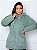 Jaqueta ParKa Feminina Dupla Face Nylon/Peluciada Verde - Imagem 4