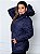 Jaqueta ParKa Feminina Dupla Face Nylon/Peluciada Azul - Imagem 3