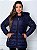 Jaqueta ParKa Feminina Dupla Face Nylon/Peluciada Azul - Imagem 1