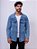 Jaqueta Jeans Destroyed Masculina Com Bolso - Imagem 1