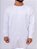 Moletom Masculino Gola Careca Branco Com Punho - Imagem 2