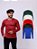 Kit 5 Camiseta Manga Longa 100% Poliéster Cores Sortidas - Imagem 1