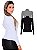 Kit 3 Blusas Femininas Manga Longa Gola Alta Viscolycra - Imagem 2