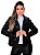 Jaqueta Feminina Slim em Couro Fake Zíper Lateral - Preto - Imagem 4