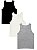 Kit 3 Regatas Masculina Plus Size 100% Poliéster Sortidas - Imagem 4
