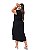 Vestido Camiseta Maxi Longo com Fendas Plus Size - Imagem 4