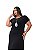 Vestido Camiseta Maxi Longo com Fendas Plus Size - Imagem 3