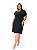 Vestido Camiseta Curto Plus Size Manga Curta - Imagem 1