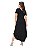 Vestido Camiseta Maxi Longo com Fendas - Imagem 3