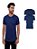 Kit 2 Camisetas Básicas Lisa Manga Curta 100% Poliéster - Imagem 3