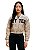 Jaqueta Feminina Couro Fake Curta Modelo College Better - Imagem 2