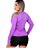 Jaqueta Casaco UV Com Ziper Proteção FPU50  Feminino Lilas - Imagem 3