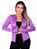 Jaqueta Casaco UV Com Ziper Proteção FPU50  Feminino Lilas - Imagem 2