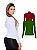 Kit 2 Blusas Femininas Manga Longa Gola Alta Colorido - Imagem 2