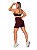 Conjunto Academia Fitness Top Alcinha com Bojo Short Marrom - Imagem 4