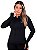 Jaqueta Casaco UV Proteção FPU50 Com Zíper Feminino Preto - Imagem 1