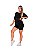 Blusa Tule Feminina Fitness Academia Manga Curta Preto - Imagem 5