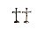 CRUCIFIXO METAL PONTAS LARGAS 08CM - Imagem 1