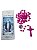 TERÇO SINTÉTICO ROSA PLC MED 08MM - PC 12 UNI - Imagem 1