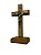 CRUCIFIXO MADEIRA TECA PEQ 10CM - Imagem 3