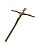 CRUCIFIXO METAL ESTILIZADA GRD 24CM - Imagem 3