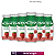 Activia Shot 100g Morango (6 unidades) - Imagem 1