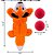 KONG FOX  COZIE POCKETZ - MÉDIO - BRINQUEDO DE PELÚCIA COM BOLA - Imagem 2