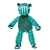 KONG Floppy Knots Hippo (HIpopótamo) M/L – Pelúcia Resistente com Corda Interna - Imagem 2