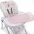 Cadeira de Refeição Safety 1st Com Cinta de 5 Pontas e Ajuste de Altura até 24Kg e Bandeja Dupla - Pink Sky Estampado - - Imagem 6