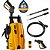 Lavadora de Alta Pressão Wap 1500Psi com 330l/h com Bico Regulavel 1400w com Porta Acessórios - Amarelo - 110V - Smart22 - Imagem 1