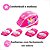 Kit de Proteção Multikids Infantil Princesas +3 Anos Capacete, Joelheiras e Cotoveleiras - Rosa - BR1158 - Imagem 3